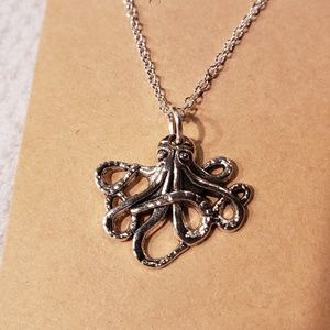 🆕️ Octopus Necklace Silver NWT Steampunk Kraken